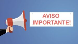 Aviso de indisponibilidade de sistema